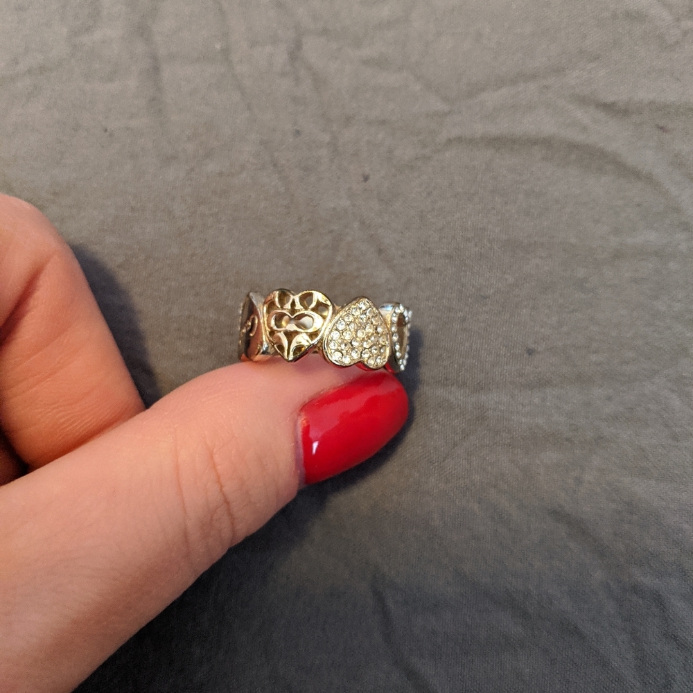 Coach heart ring size 7